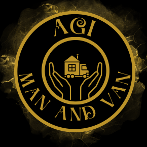 Agi man and van logo