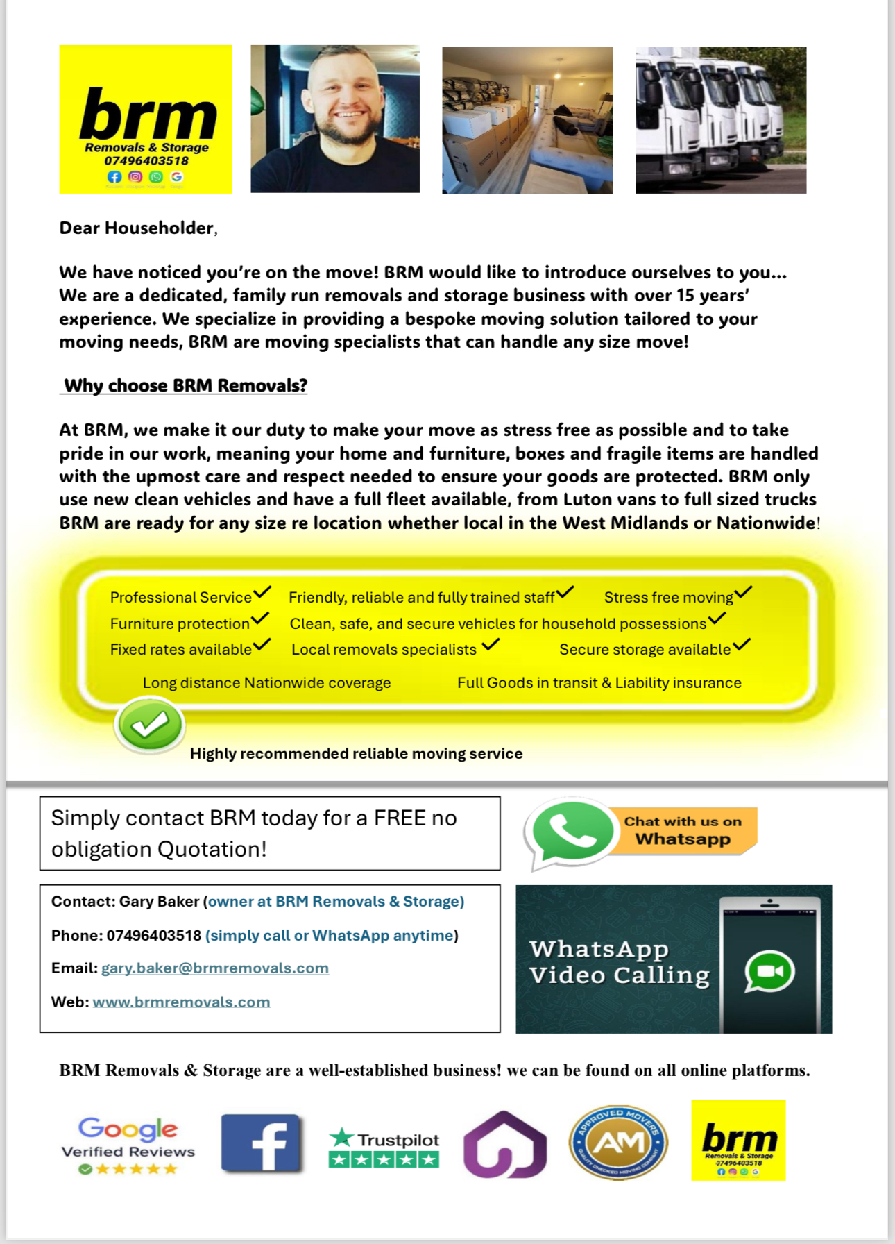 BRM Removals & Storage BRM Removals & Storage